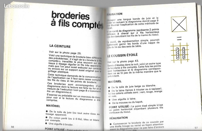 Carnet modèles et explications de points de broderie 1978 (image 3)