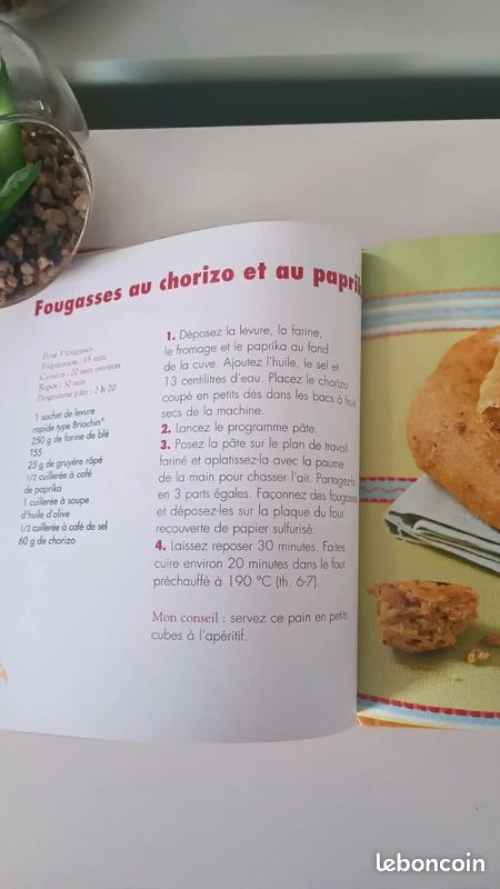 Livre "Pains cho - Salés et sucrés à la machine à pain" (image 8)
