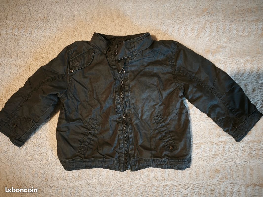 Veste mi-saison grain de blé taille 18 mois (image 1)