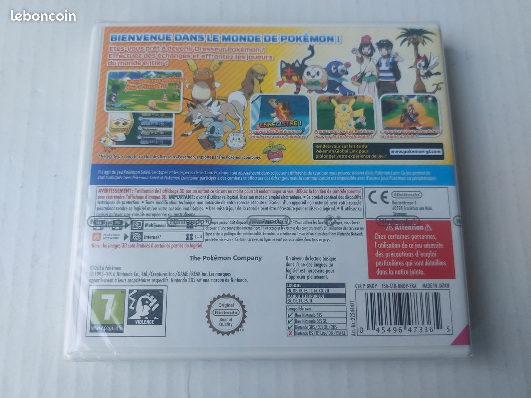 Guide Stratégie Officiel Pokémon Soleil Et Lune (3DS) - NEUF Sous Blister - Version Française