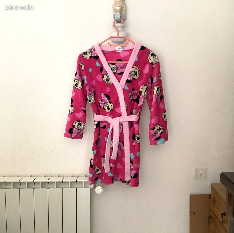 ROBE DE CHAMBRE MINNIE MOUSE DISNEY T7/8 ans Vêtements