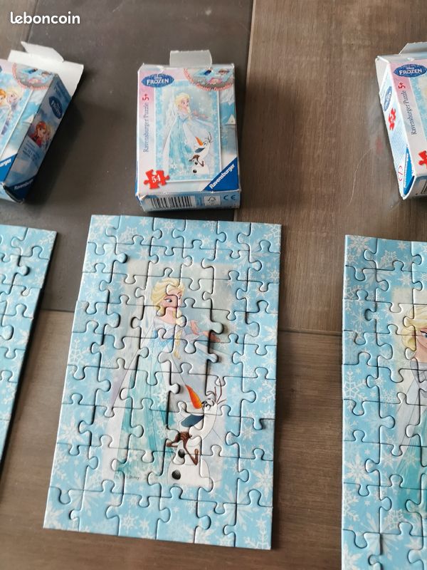 Lot 3 mini puzzle reine des neiges (image 3)