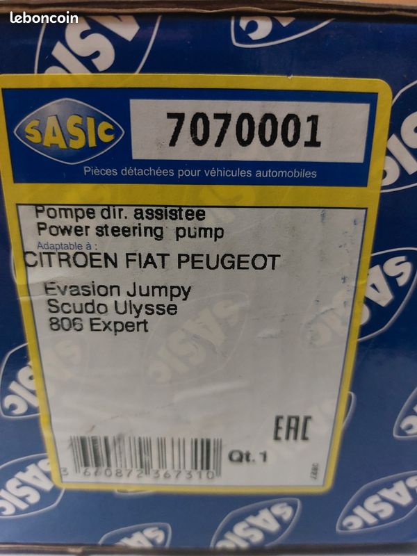 Pompe de direction peugeot fiat citroen neuve (image 1)