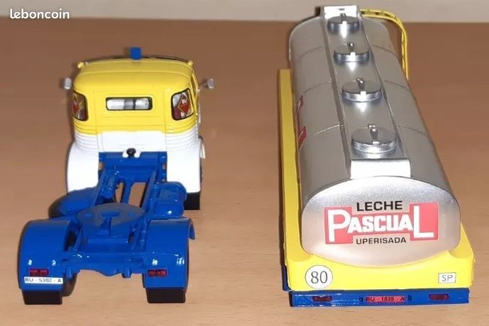 Modellino 1:43 Pegaso 2030 Con Semirimorchio Cisterna Latte PASCUAL - Ixo Per Altaya
