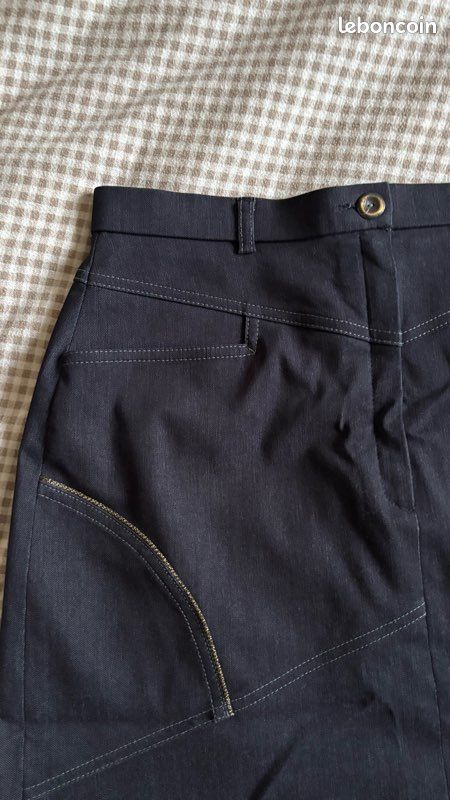 Jupe Ample Christine Laure Taille 48 - Couleur Rouge, Style évasé - Occasion Très Bon état (TBE), Pour Femme