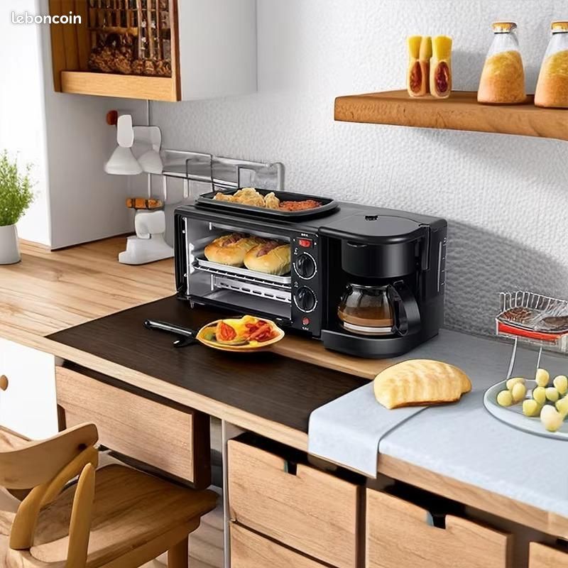 Station De Petit Déjeuner Avec Cafetière, Grill Et Toasteur
