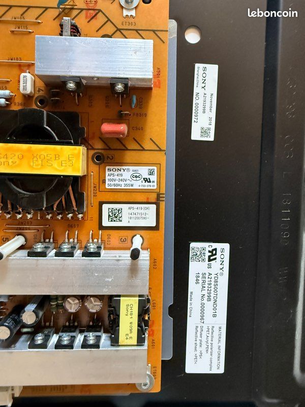 Sony KD 55XF7096 1 980 310 21 APS 395 B   C.A.T. Elettronica