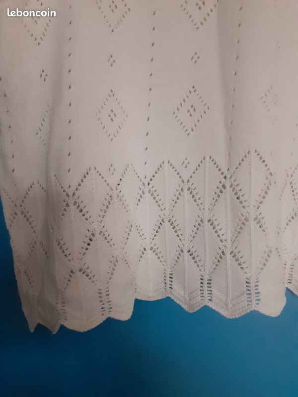 Joli pull blanc T 44 BE (image 3)