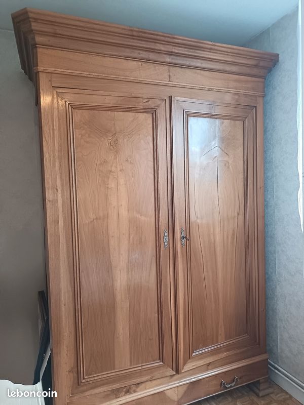 Armoire lingère, 2 portes, 3 étagères et 1 tirroir. 220 x 150 x 70 (image 1)