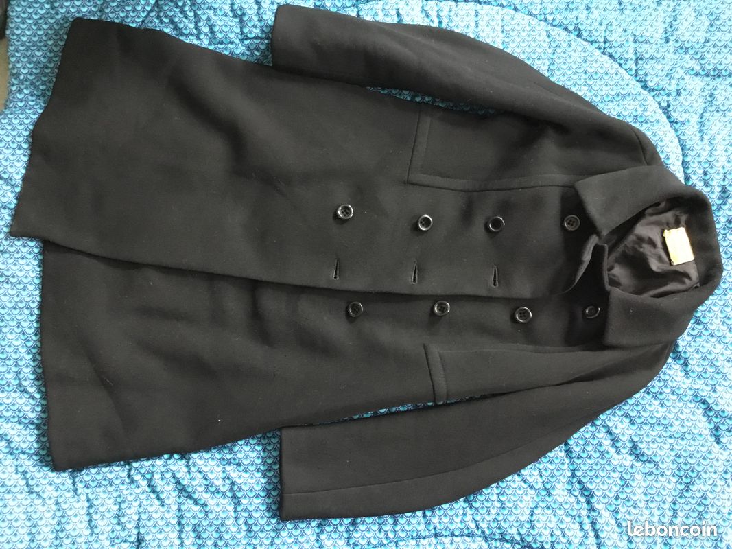 Manteau ancien vintage Lempereur Paris noir femme taille 38 (image 2)