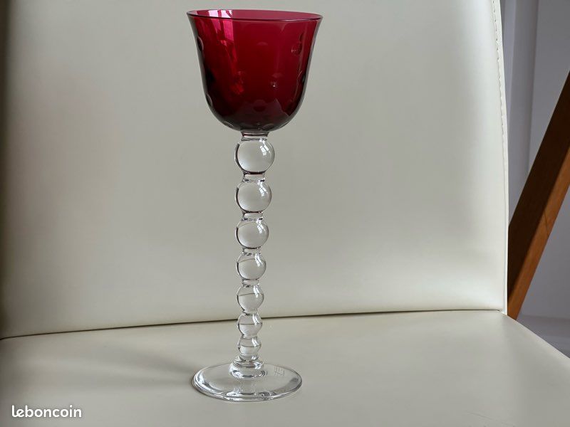 Verres à Vin Bubble N°3 En Cristal Saint Louis - Prix à La Pièce, état Très Bon