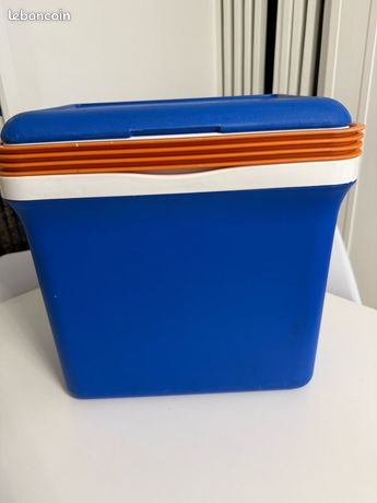 Glacière EDA - vintage / orange vitaminée - Équipement caravaning