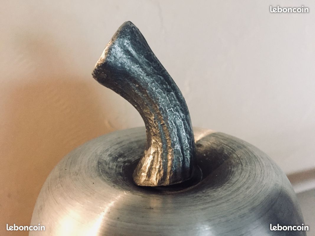 Seau à Glaçons Vintage Forme Poire Doré/noir - Années 70, Avec Couvercle
