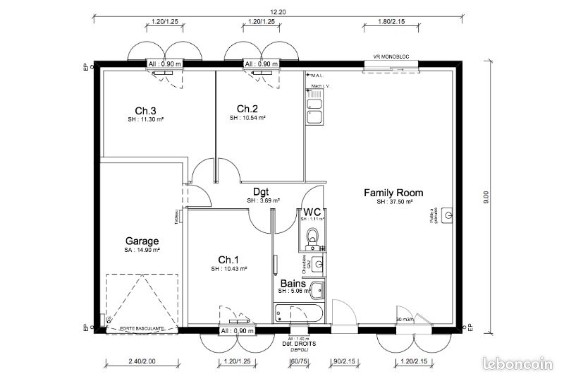 Maison 4 pièces 79 m² (image 4)