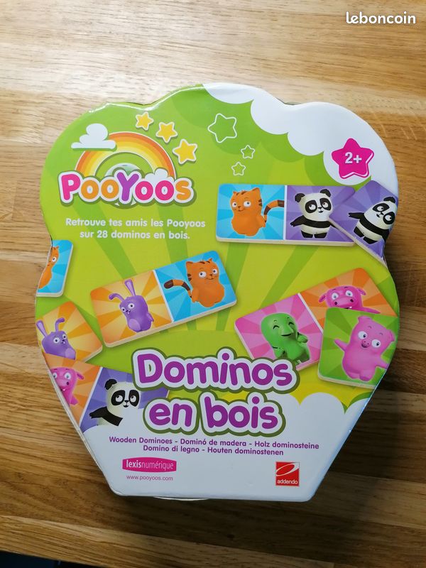 Jeu de dominos en bois Pooyoos à partir de 2 ans (image 1)