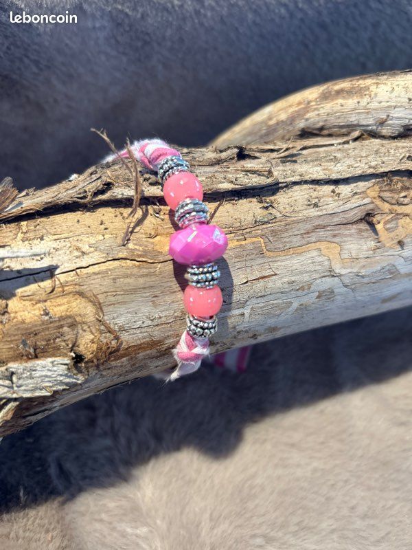 Bracelet Hawaï rose (image 1)