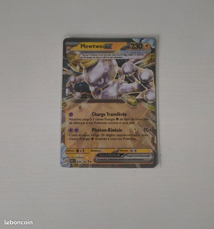 Carte pokmon Mewtwo EX 058/182 - Collection