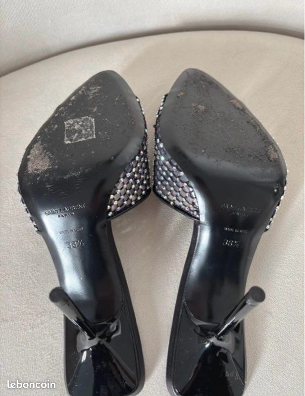 Collants YSL Voile Avec Nœud Au Talon - Couleur Macassar - Taille 38-40 - Neuf Sans étiquette