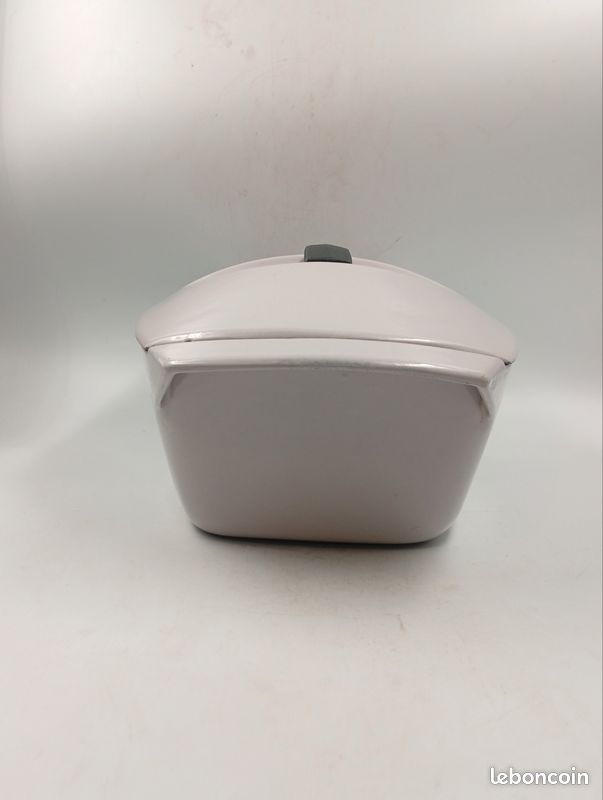 Cocotte vintage gris violine design Raymond Loewy Le Creuset Coquelle années 60 70's Space Age midcentury moderniste - Arts de la table