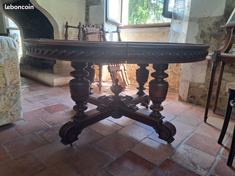 Table Henri 2 avec rallonge et 4 chaises (image 2)
