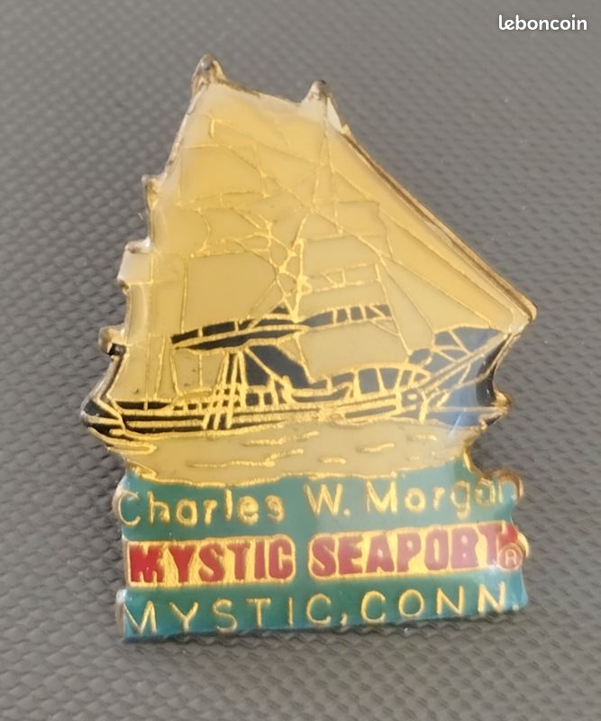 Pin's Bateau Voilier Doré – Broche Dorée 2,9 Cm – Vintage Bateau EGF