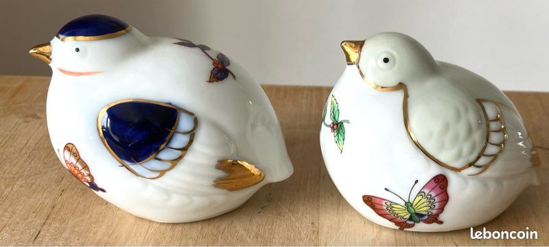 Lot de 2 oiseaux en porcelaine (image 5)