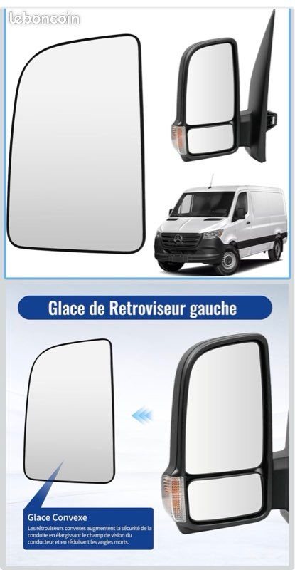 Rétroviseur principal MERCEDES-BENZ SPRINTER - Manuel - Gauche