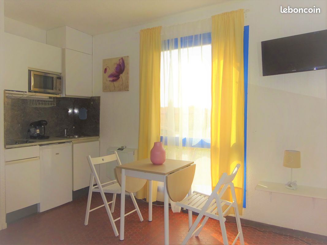ACCES DIRECT A LA PLAGE Studio à Barcarès dans résidence avec piscine (image 2)