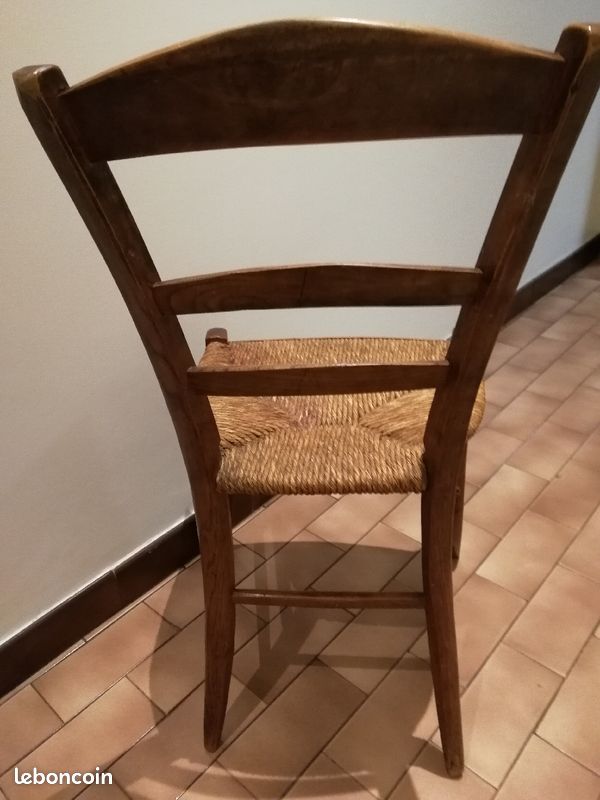 Chaise paille naturelle (image 3)