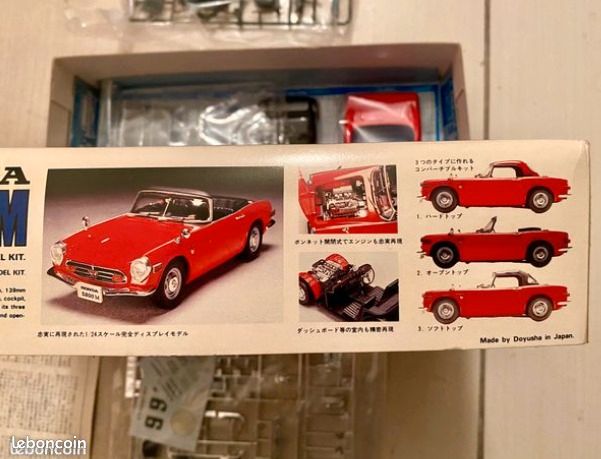 Maquette Miniature Kit Honda S800 (image 4)