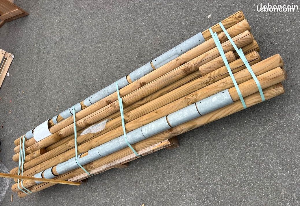 Terrain de pétanque en kit bois massif traité autoclave 12,15 x 4,85 m NEUF (image 1)