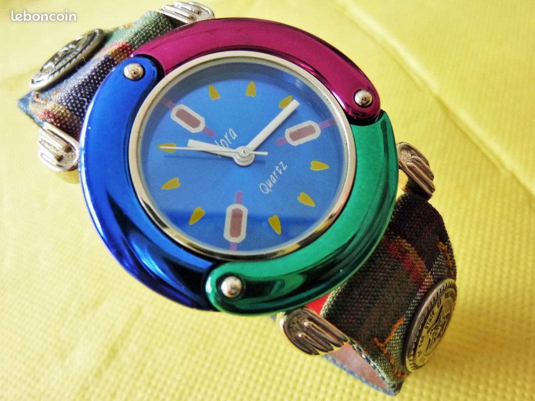 HORA montre analogique jeans multicolore unisexe ANA0040 (image 3)