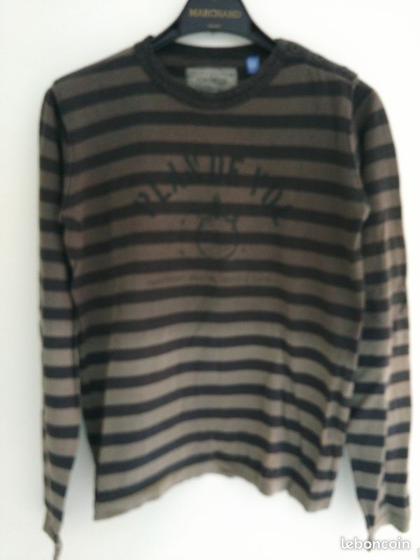 Pull en coton 14 ans OKAIDI - marron (image 1)