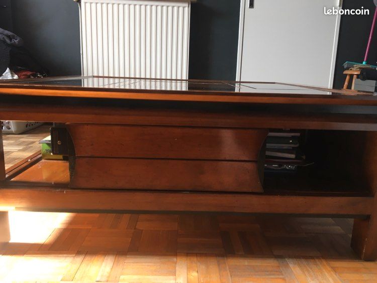 Table basse en bois de chaîne massif (image 3)