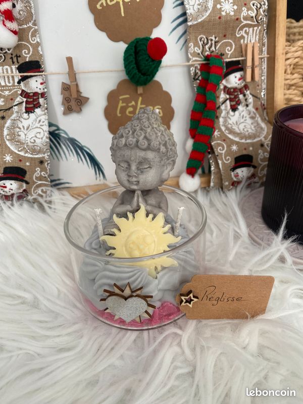 Bougies D'ange, 2 Tailles, 2 Couleurs, Bougies Parfumées à La Cire De Soja Bougies Décoratives Mignonnes Pour La Décoration Intérieure Chambre Salle