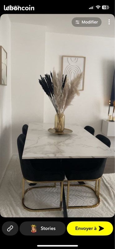Table marbre extensible (image 6)