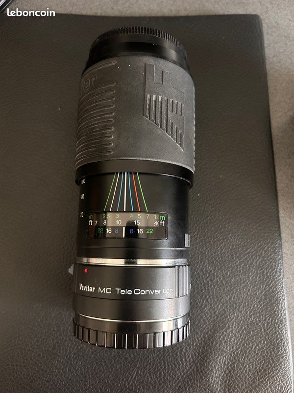 Teleobjectif + doubleur de focale vivitar mc x2 (image 1)