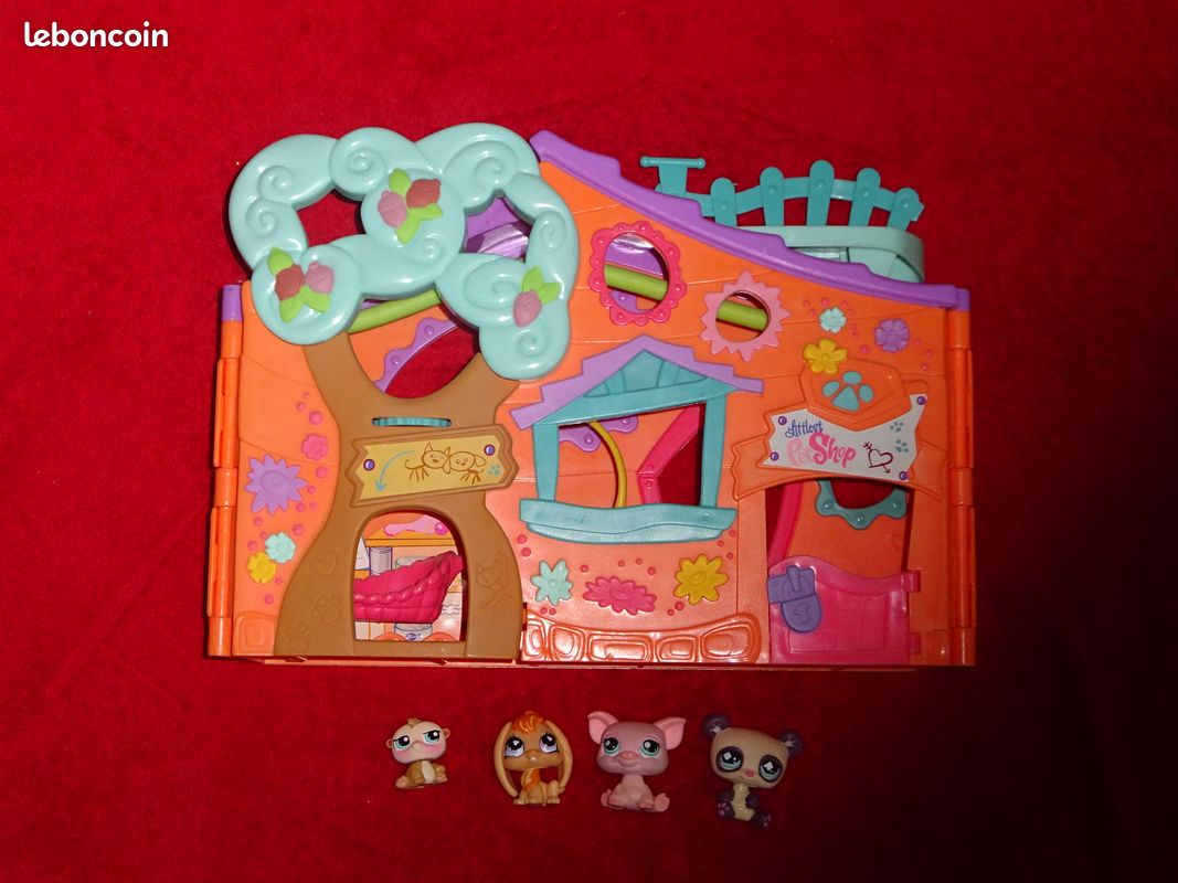 Lot maison dans les arbres Pet shop + animaux - TBE (image 2)