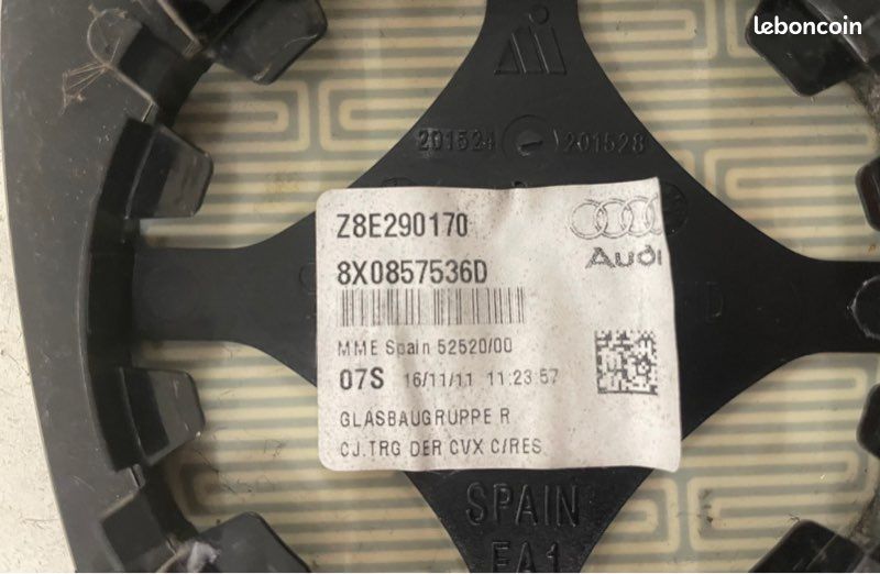 Rétroviseur électrique gauche noir chauffant Audi A1 1 2010-2018