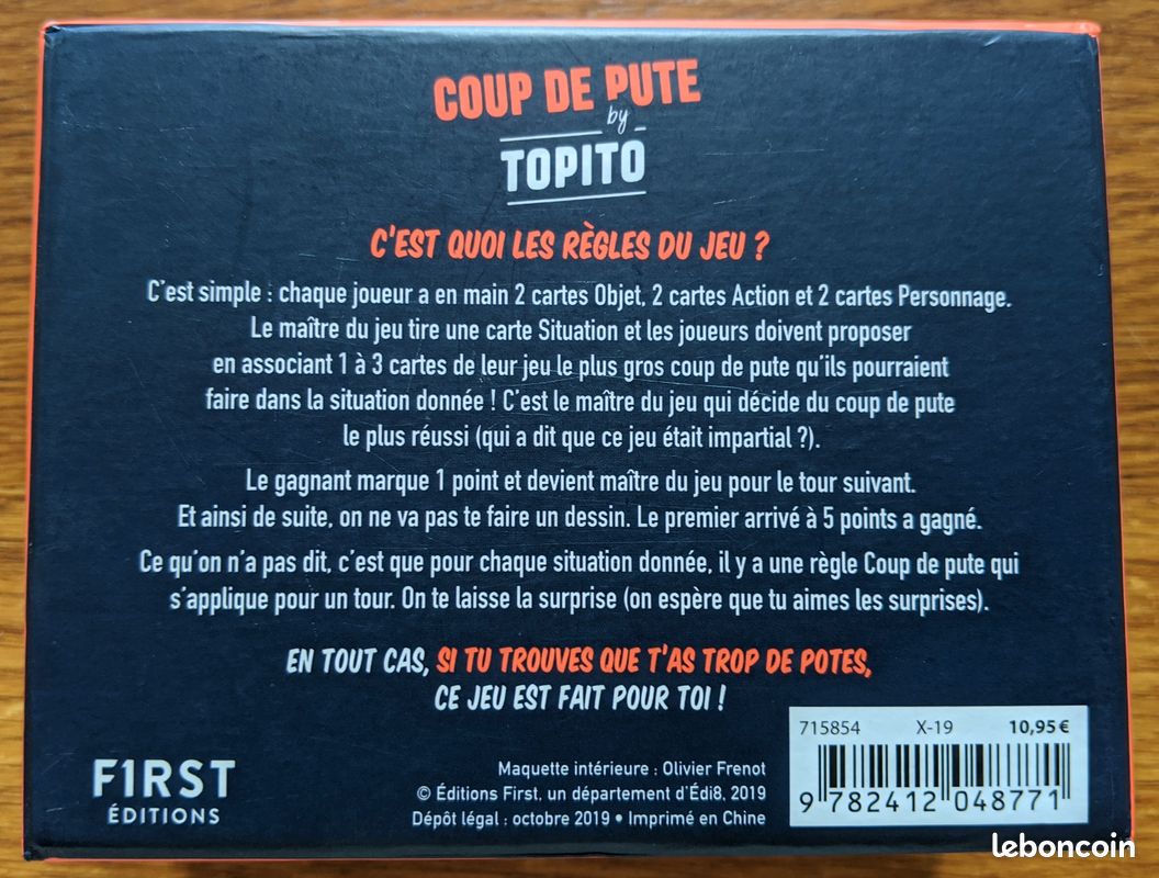 Coup de pute Topito - Jeux & Jouets