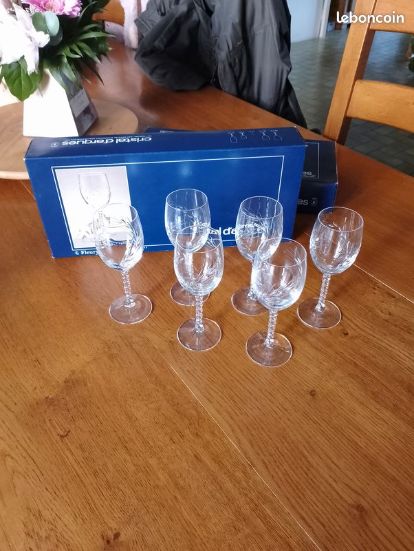 Verres en cristal d'Arques épi de blé 12cl (image 1)