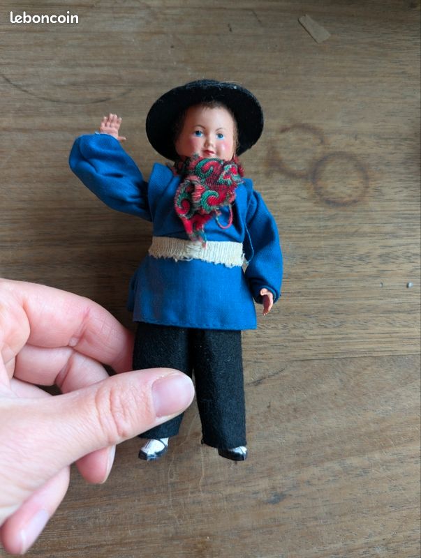 Poupée folklorique ancienne Petitcollin — Paysan Auvergnat (image 5)