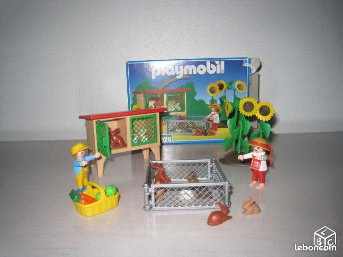 Playmobil clapier et enfants 3075 (image 1)
