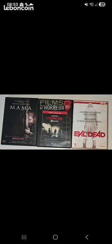 Vend 4 dvd’s film d'horreurs culte (image 1)