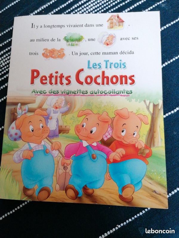 Les trois petits cochons avec vignettes autocollantes (image 1)