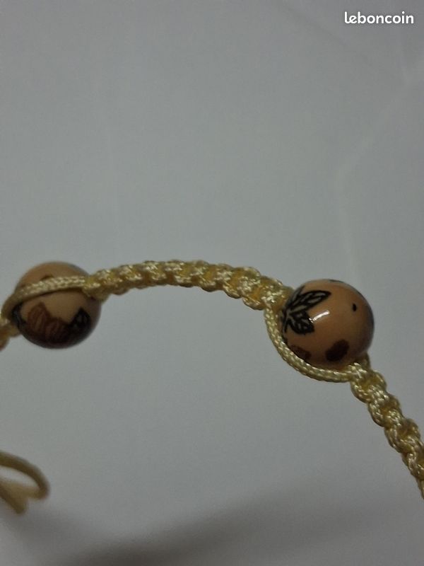 Bracelet avec perles réglable et ajustable comme neuf (image 3)