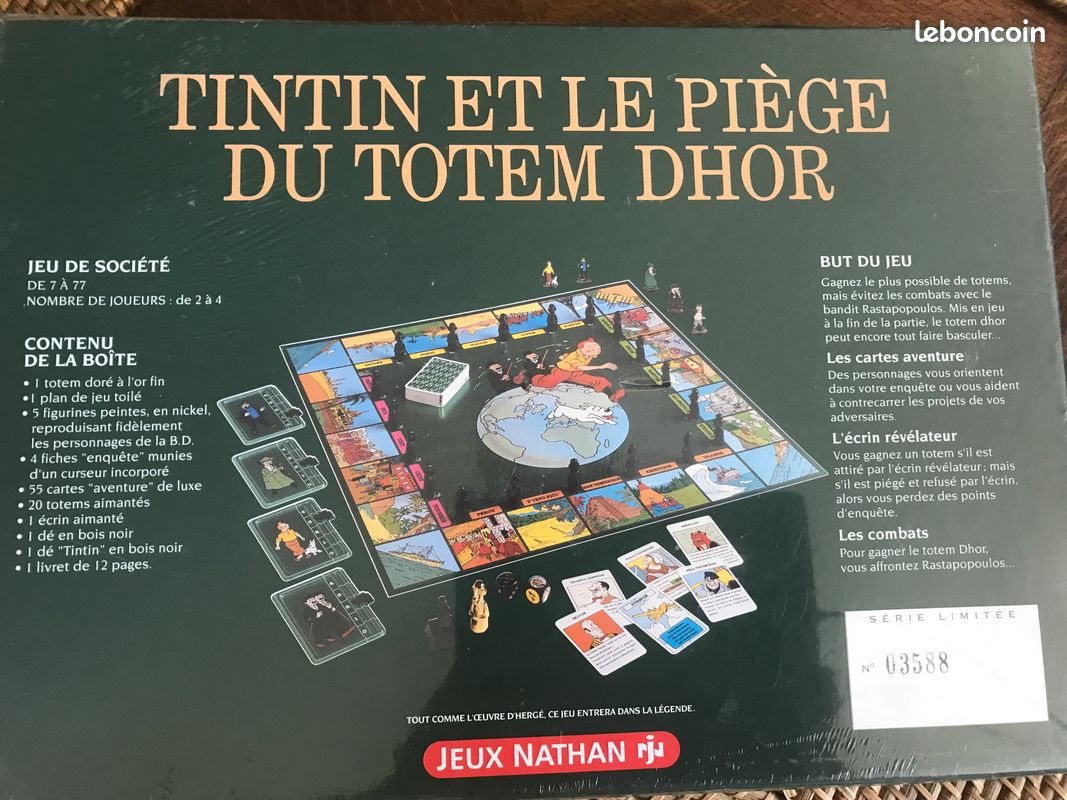 NATHAN Tintin et le Piège du Totem Dhor Jeu de Société