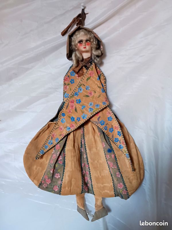 Poupée Française De Salon Boudoir - Rare Modèle Vintage