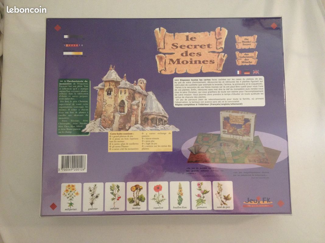 Jeu de société Le secret des moines RARE (image 3)