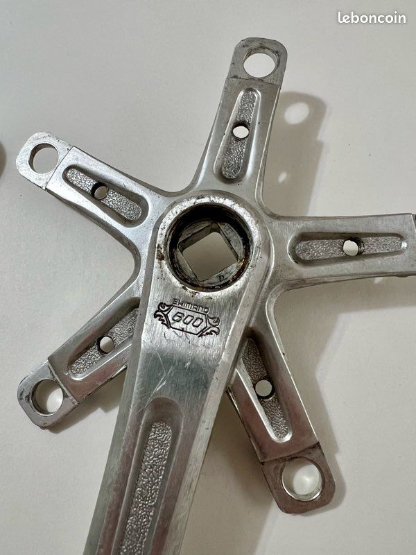 Pédalier Shimano 600 Arabesque – Triple Plateau 170mm Vintage (Occasion)